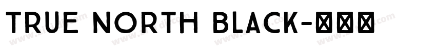 True North Black字体转换
